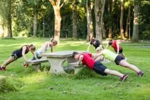Bootcamp-training in het Goffertpark in Nijmegen