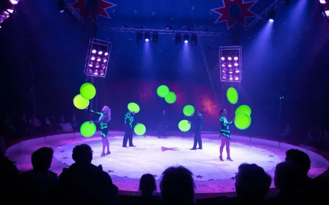 Een circustent in het Goffertpark in Nijmegen