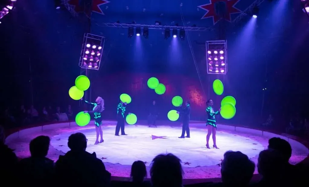 Een circustent in het Goffertpark in Nijmegen