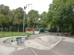 Het skatepark in het Goffertpark in Nijmegen