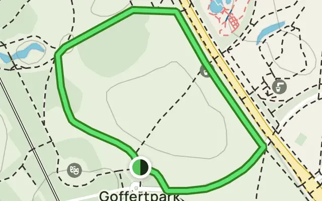 De skeelerbaan rond het Goffertpark in Nijmegen